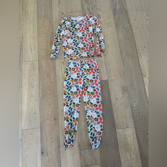 Alice + Ames Girls Floral bamboo Pajama Set Size 8 - Picture 1 of 3